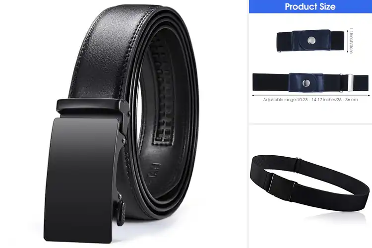 Detailed view of Best Adjustable Waist Belts for Comfort & Style