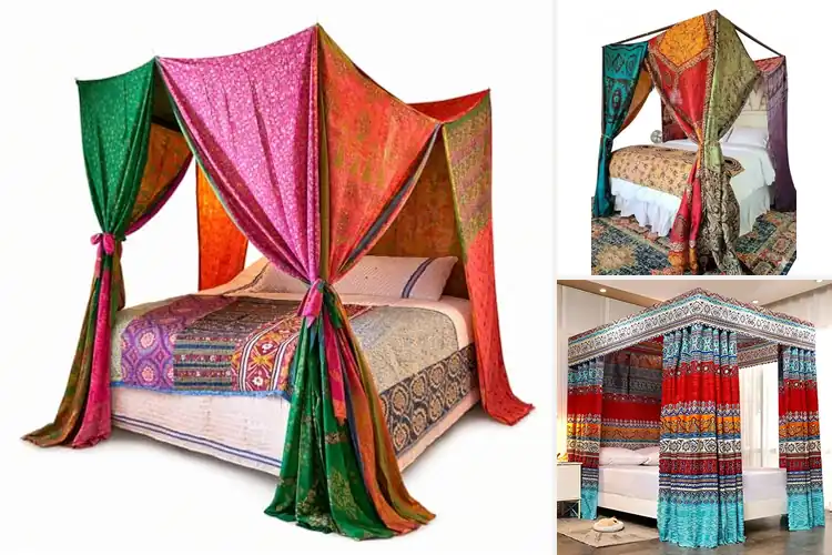 Detailed view of Best Bohemian Bed Canopies for a Dreamy Room Makeover