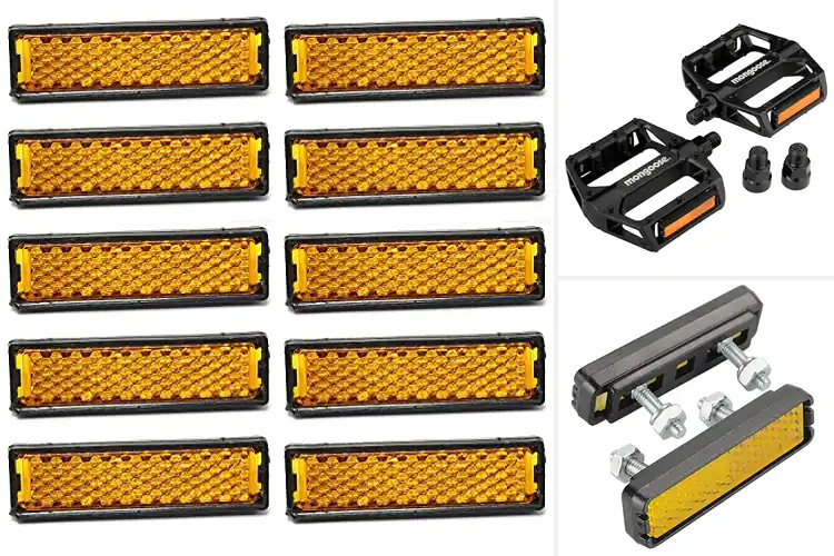 Detailed view of Best Cycling Pedals with Reflectors