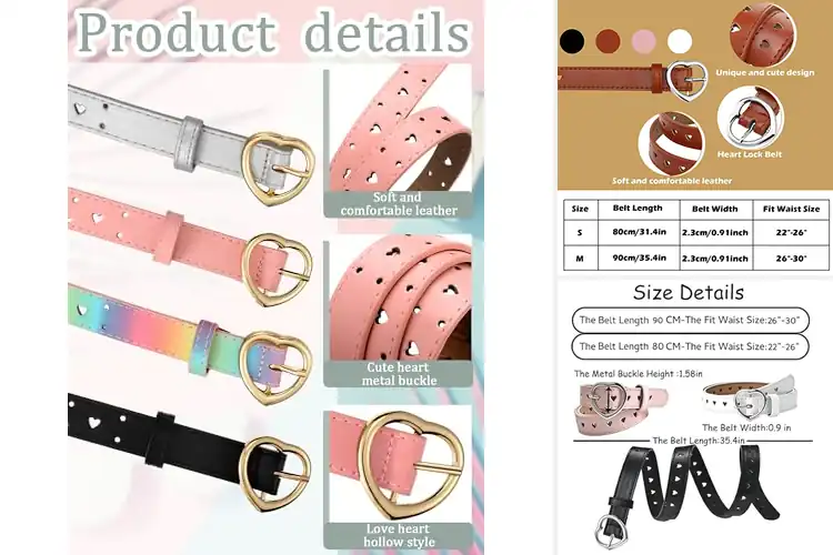 Detailed view of Best Girls Belt Sets