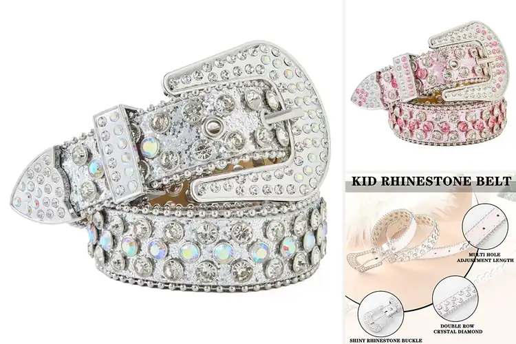 Detailed view of Best Girls Rhinestone Belts