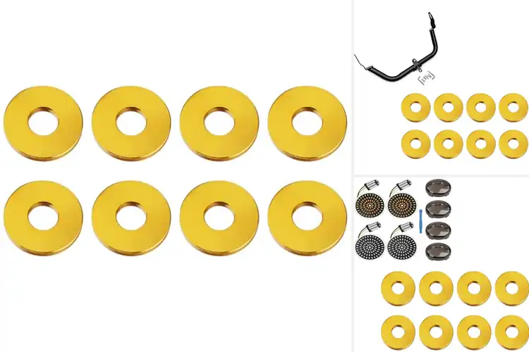 Detailed view of Best Golden Crash Bar Rings