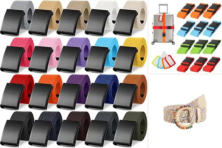 Detailed view of Best Multi Color Belt Set