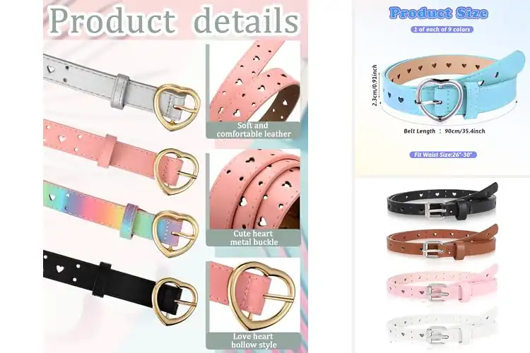 Detailed view of Best Multi Color Girls Belts