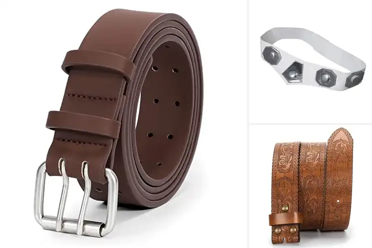 Detailed view of Best PU Leather Belt Quality