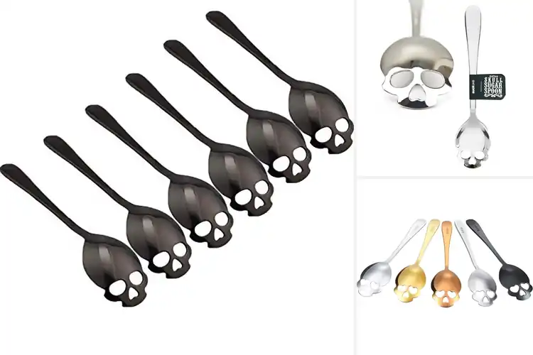 Detailed view of Best Sugar Skull Tea Spoon Gift